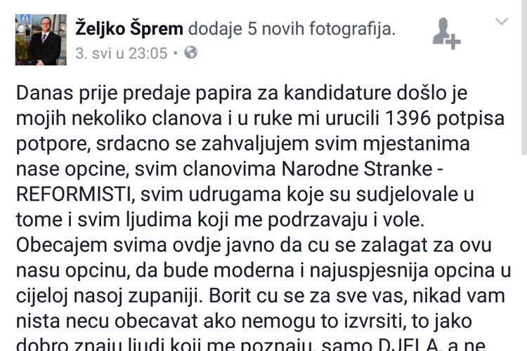 Šprem facebook