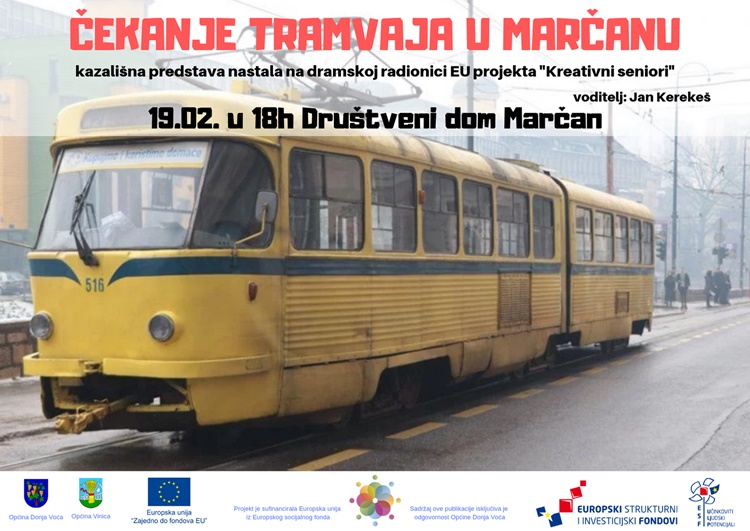 cekanje tramvaja plakat