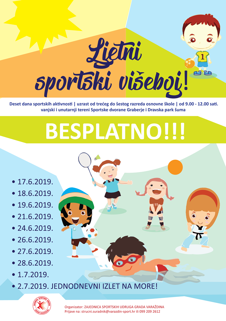 Ljetni sportski višeboj 2019_plakat