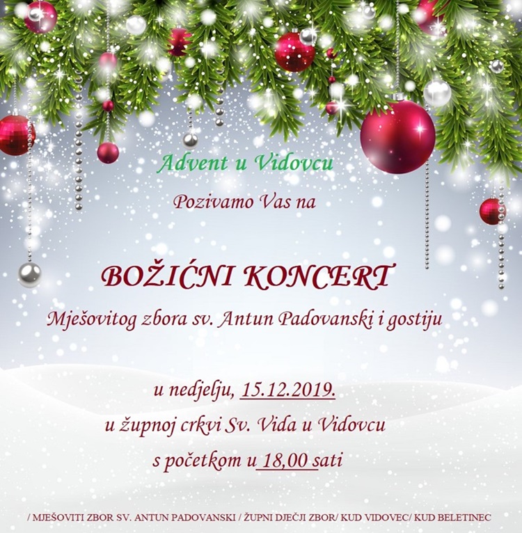 bozicni koncert vidovec